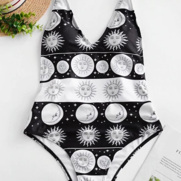 ZAFUL Sun And Moon Backless One-piece Swimsuit - Picture 4 of 5